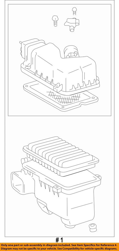 Used Air Cleaner Assembly fits: 2005 Toyota Sienna 3.3L 3MZFE engine from 6/04 G Foto 2 de 3