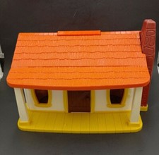 Vintage 1974 Romper Room Weebles West Playset Western Town Ranch House