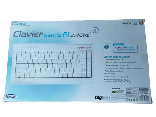 CLAVIER SANS FIL COMPATIBLE PC WII PS3 POWERBOARD 2.4 GHZ - Picture 2 of 3