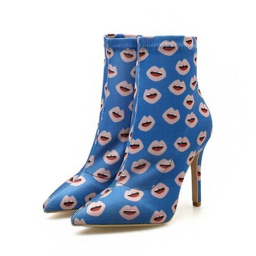 Womens Fashion High Heels Ankle Boots 