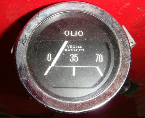Veglia Borletti Manometer Oil Display Mini Cooper Innocenti Alfa Romeo Fiat - Picture 3 of 4