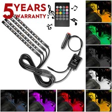 12V Flexible 5050 RGB Remote LED Strip Light Fairy Lights Room TV Party Bar 4PCS