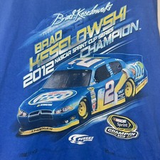 Nascar long sleeve t shirt Brad Keselowski 2012 champion sprint cup 3x Guc E2200