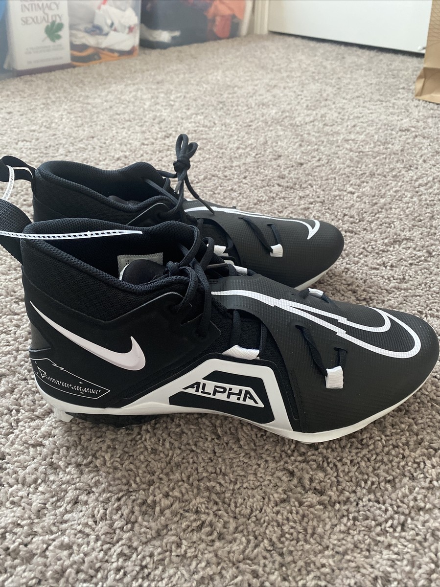Nike Alpha Menace Detachable Football Black Cleats DR5662 