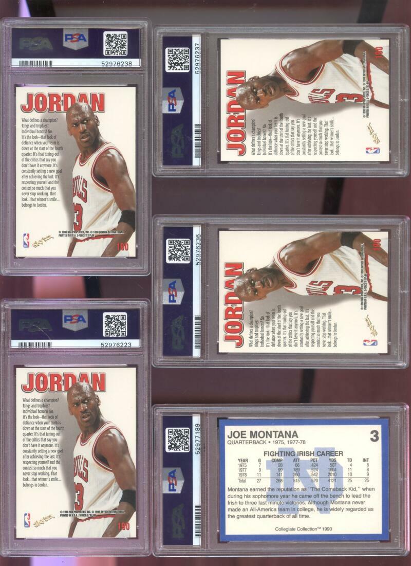 プロ野球（カード'97'98他）177枚 1997-98 Skybox Z-Force #190 Michael Jordan PSA 8 Graded Card NBA