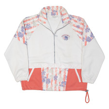 Vintage Killtec Summer Spirits Pullover Jacket White 90s Floral Womens Xl