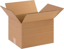 25 12" x 10" x 6" Multi-Depth Corrugated Boxes