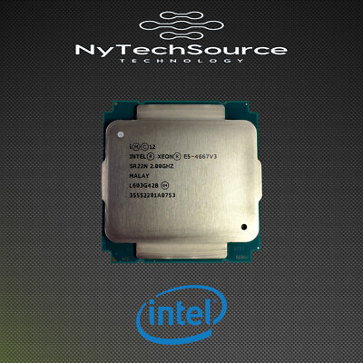 Intel Xeon E5-4667 V3 2.0GHz 16Core 40MB LGA2011 135W CPU Processor SR22N