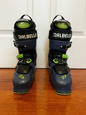 Dalbello Krypton 110 Ski Boots - size 8 - Blue/Green  - Great Condition -