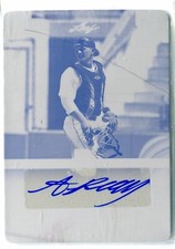 2015 Leaf Perfect Game Aaron Pilkington MAGENTA PRINTING PLATE AUTO TRUE 1/1