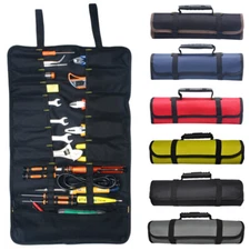 Electrician Tool Pocket Bag Roll Up Storage Organizer Bags Canvas Chisel Toolkit