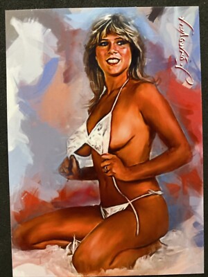 Samantha Fox #6 Art Card Limited Numbered xx/50 Edward Vela Signed 2020.