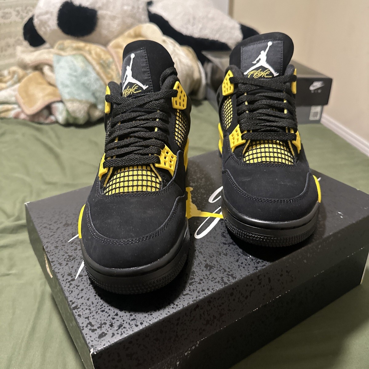 Size 9 - Jordan 4 Retro Mid Thunder | eBay