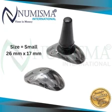 Corneal Eye Shield Laser Eye Protectors Stainless Steel 26mm X 17mm Set of 2pcs