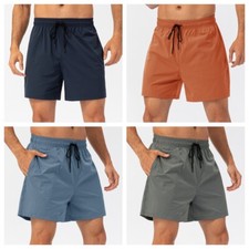 Men Summer Running Shorts Quick Dry Breathable Fitness Loose Fit Sports Pants