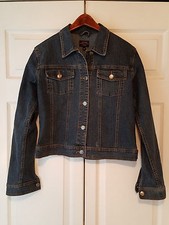 World Standard Lifo Womens Size L Large Blue Denim Jean Jacket W/ Button Pockets