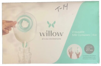 *BRAND NEW* Willow Breast All-In-One Milk Containers, 27mm 1 pair