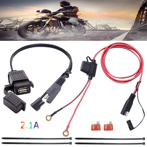 SAE To USB Charger Cable Adapter For Motorcycle Phone GPS Tablets Waterproof - Foto 8