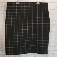 Evri plus size 1X black and white pencil skirt