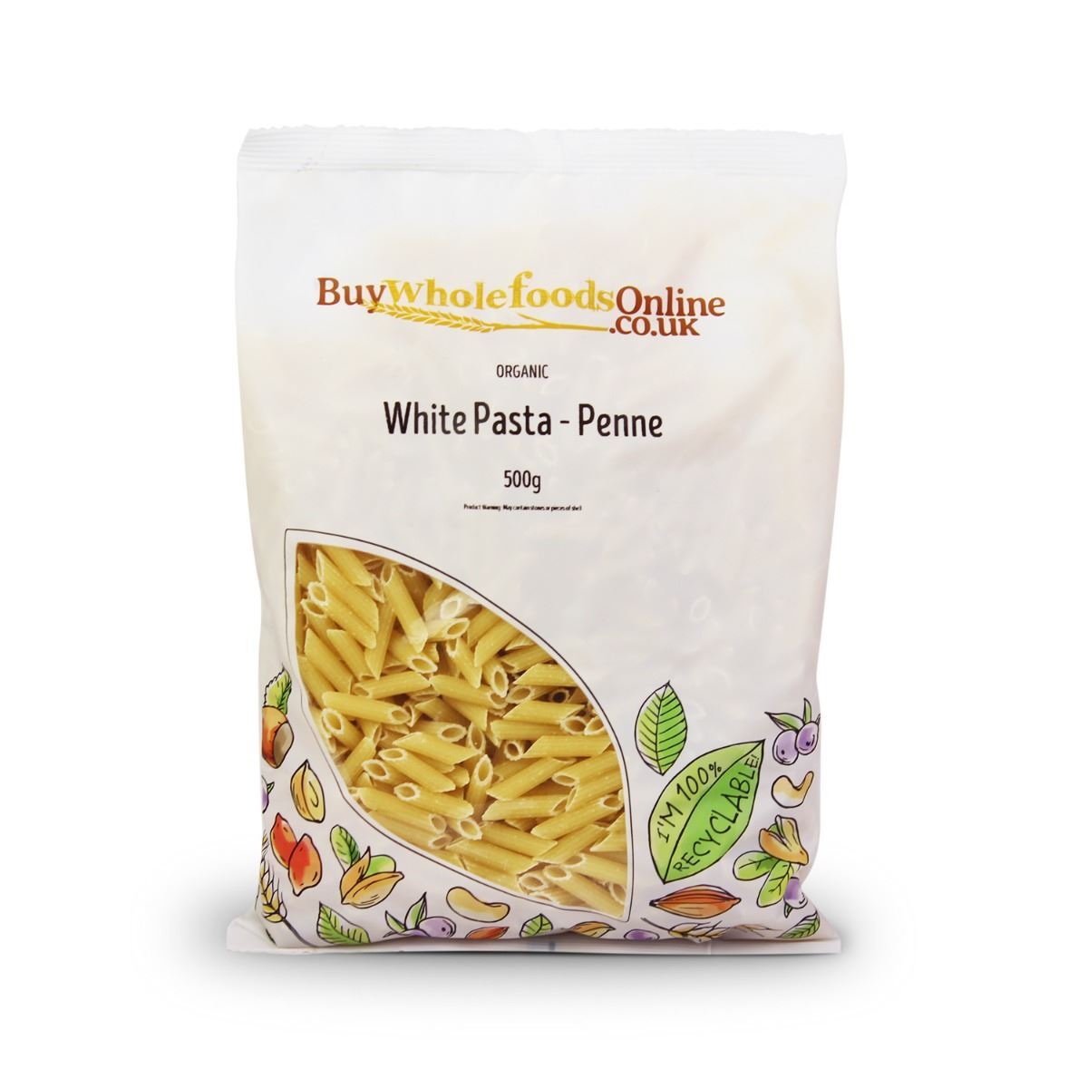 Organic White Pasta - Penne 500g | BWFO | Free UK Mainland P&P
