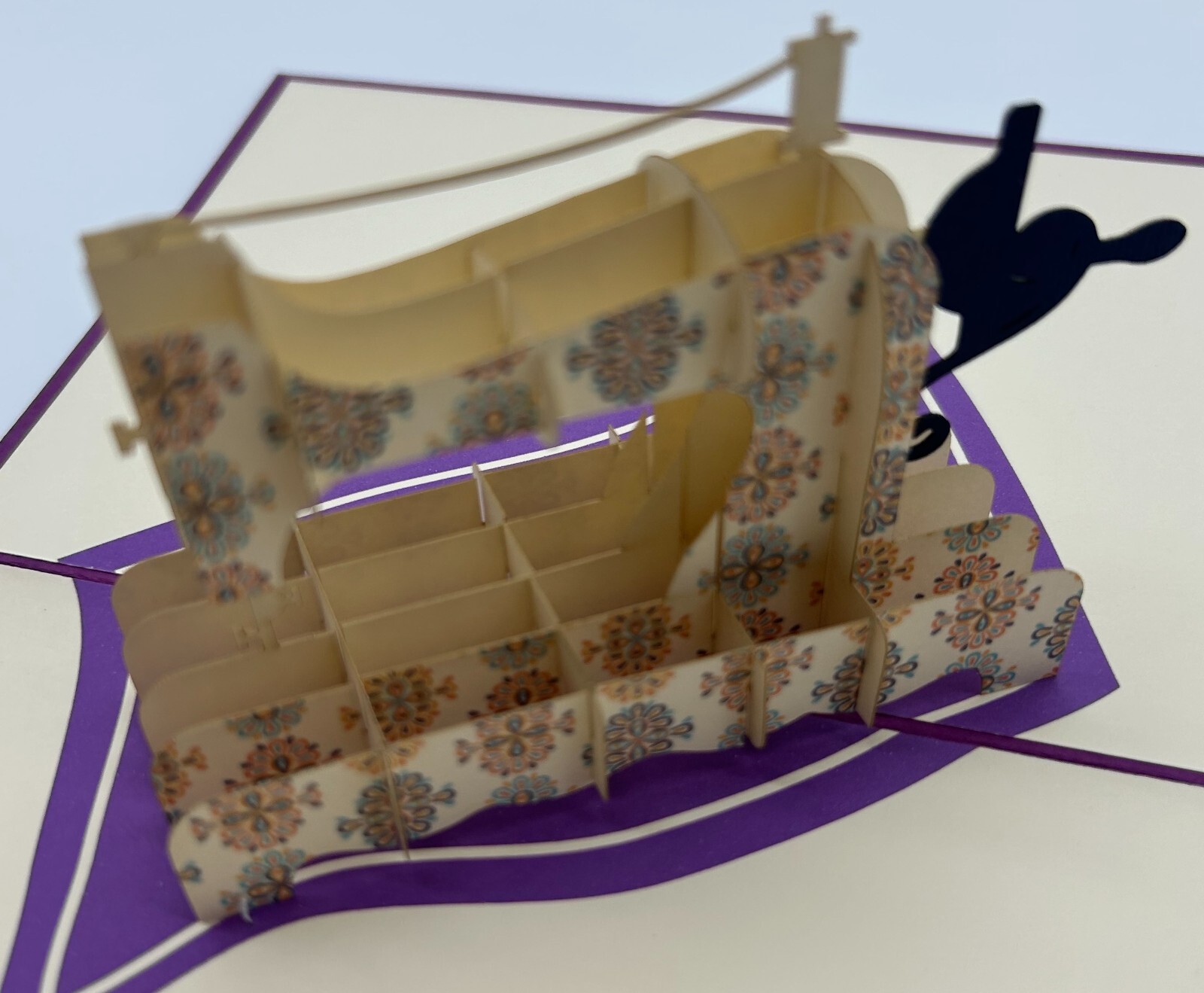 Sewing Machine 3D Pop Up Card Valentine's Day Love Mother's Day Quilting Cloths-image
