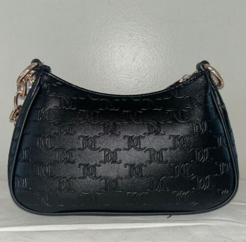 NEW! NWT JUICY COUTURE Bling Bling Chain Shoulder Bag Black Liquorice - Picture 4 of 6