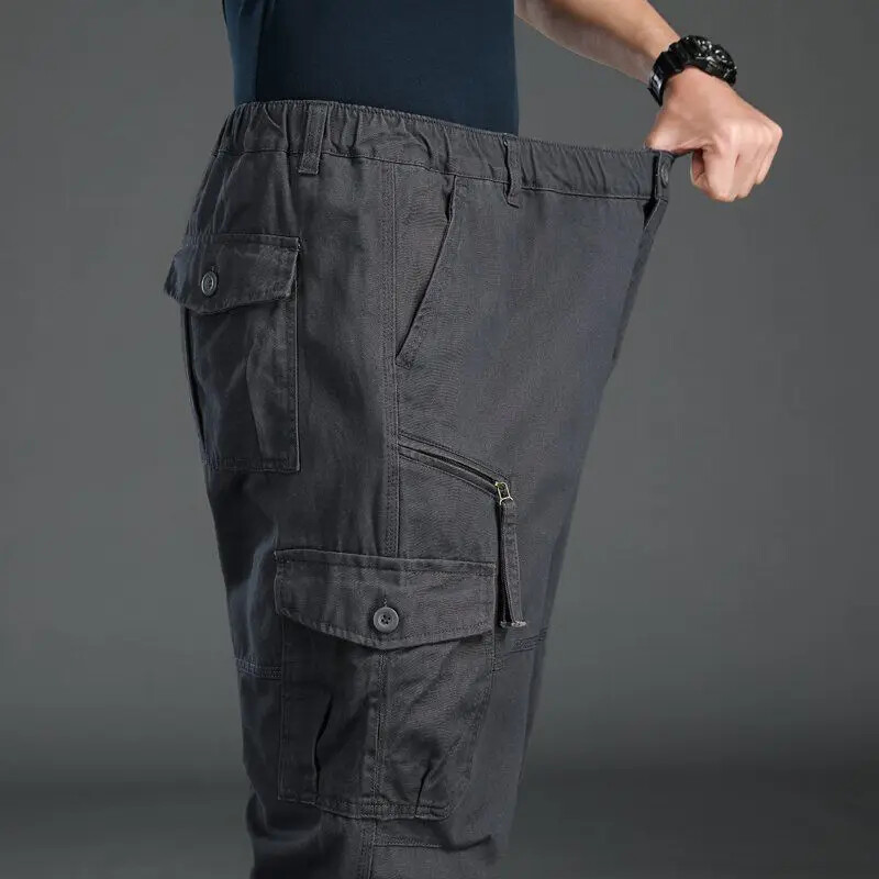 Men's Tactical Pants Cargo Cotton Pants Trousers Sports Training Work Pants