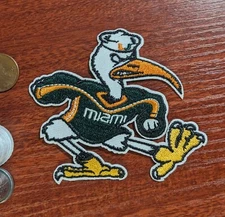 University of Miami Hurricanes Patch Sebastian The U Embroidered Iron On 3x3.5"