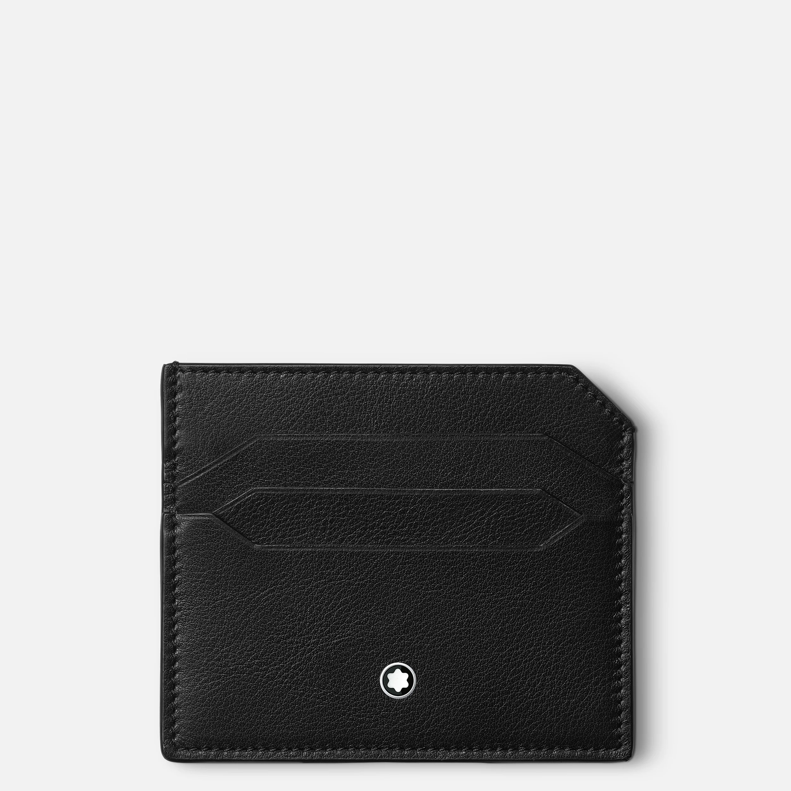 Montblanc Meisterstück Black Leather Slim Card Holder Wallet for Men 130049-image