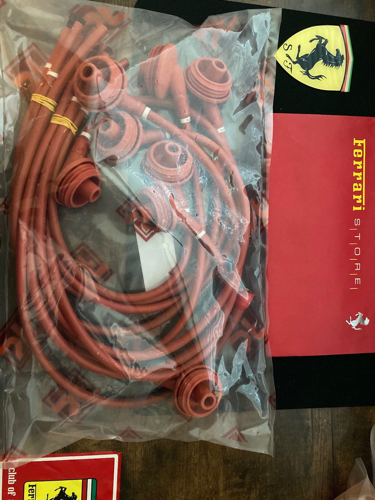 Ferrari 308-Gts-328-Gts-Mondale Qv Engine Ignition Spark Plug Wire set Oem Part.