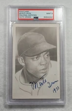 MONTE IRVIN Signed Real Photo Postcard-HOF-NEW YORK GIANTS-PSA 9 Auto