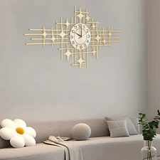 Wall Clock Battery Operated Silent Wall Clock Modern Office Home Shop Art Decor