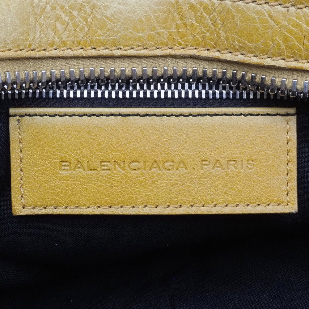まるぽん Balenciaga Giant Part Time 173082 Leather Yellow 2Way