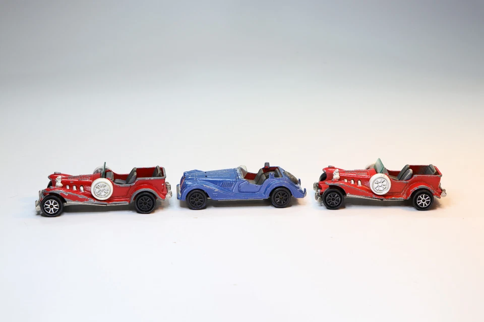 Paquete Majorette de Colección Coches Modelo Diecast Morgan Y Dos Excalibur 1:56 Francia Foto 3 de 4