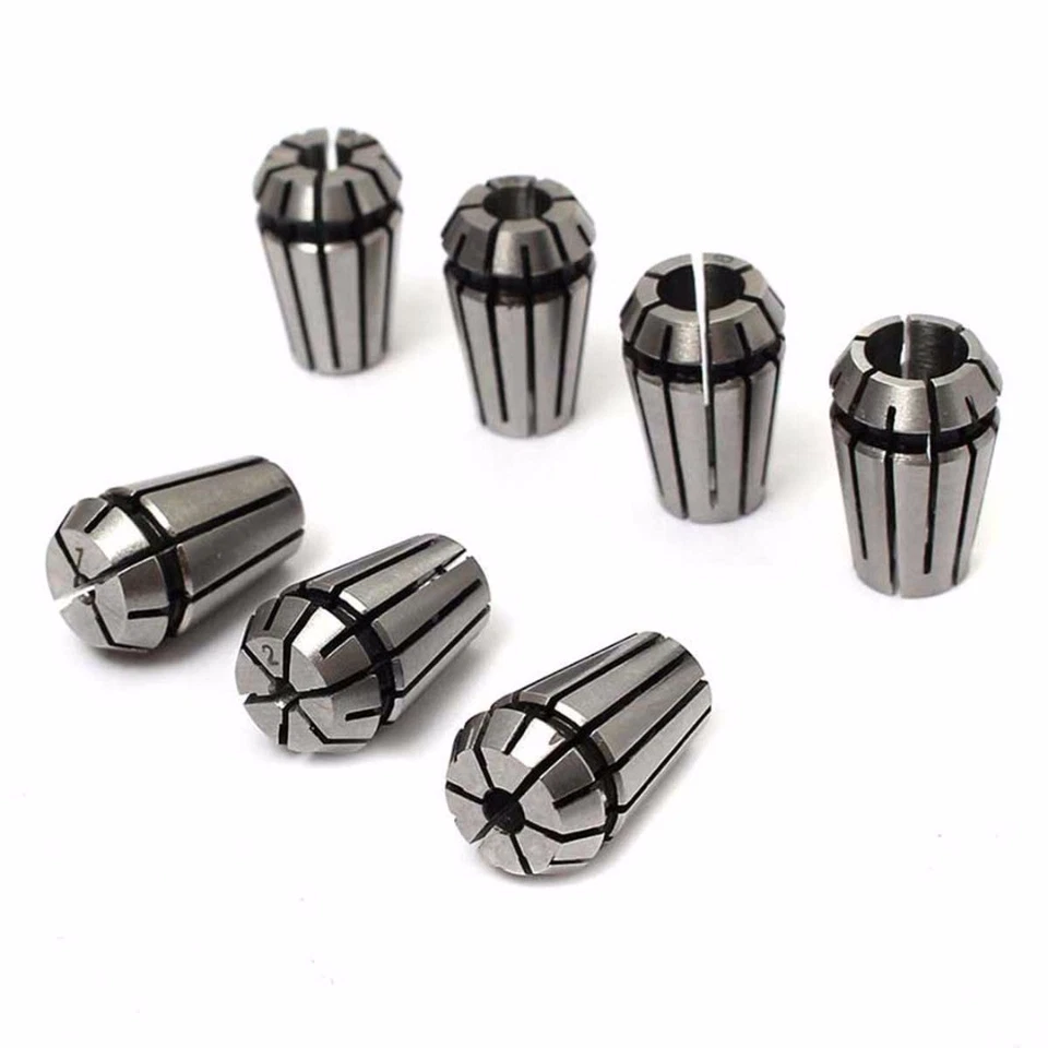 7pcs ER11 Spring Collet 1-7mm + ER11A 5mm Extension Rod Motor Shaft Holder - Image 2 of 4