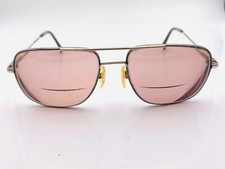 Vintage Charmant 4119 Silver Gray Metal Pilot Sunglasses FRAMES ONLY