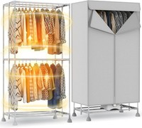 Evviee 1800W Electric Clothes Dryer – Foldable Heated Airer, Indoor Laundry Rack