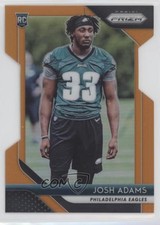 2018 Panini Prizm Rookie Orange Prizm 186/249 Josh Adams #296 ni4