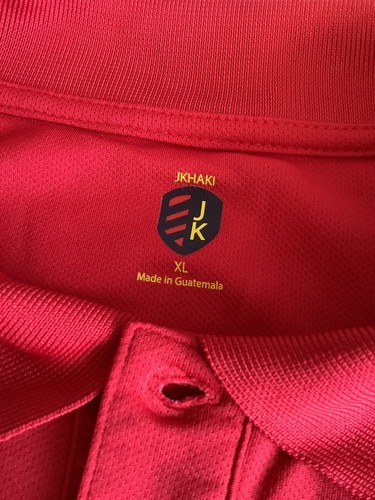 Jkhaki Red Collared Shirt Boys Size Xl New Uniform School Polo Style Shirt Box Q - Picture 5 of 8