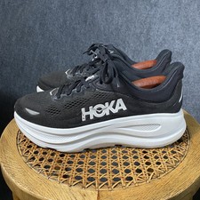 Hoka One One Bondi 9 Running Sneakers Womens Size 9B Black Gym Run Shoes Low Top
