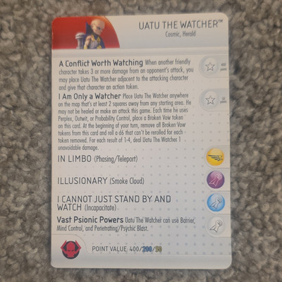WizKids HeroClix Uatu the Watcher Fantastic Four Galactus G005 Card