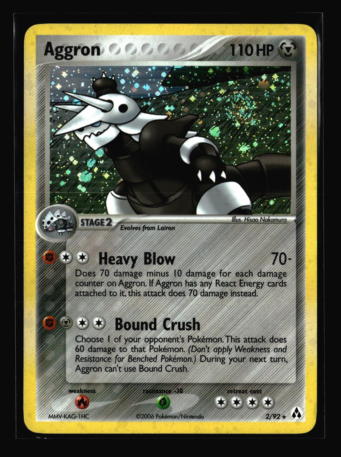 Aggron Holo R 2/92 Legend Maker LP