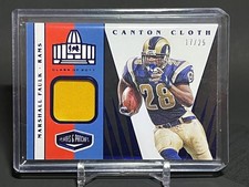 2020 Panini Plates & Patches - Canton Cloth Marshall Faulk #CC-24 Blue /25 (MEM)