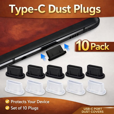 10X USB C Staub Stecker Silikon Port Schutz Android Handys Tablet UK Hüllen