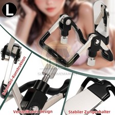 BDSM Stainless Steel Adjustable Mouth Plug Restraint Blowjob Gag Mouth Bondage