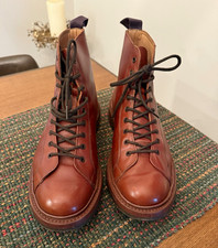 Trickers Men’s Marron Antique Monkey Boots US 9.5.  UK 8.5.  Excellent.