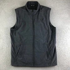 Travis Mathew Vest Mens XL Gray Top of the Line Golf Lightweight Poly Fill