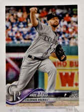 2018 Topps #511 - Wade Davis - Colorado Rockies - Near Mint