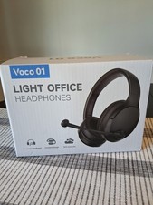 Wireless Headset with Mic for up to 40H Talk Time, Over-ear Foldable Bluetooth