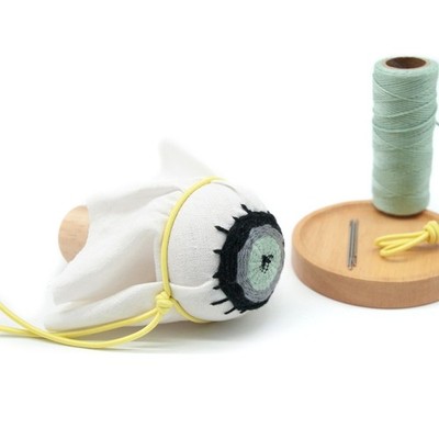 Wooden Darning Tool Set with Ten-color for Cross Threads for Mending Clot